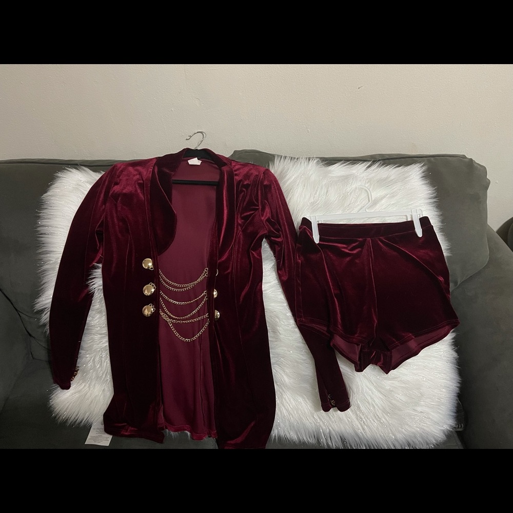 Long Sleeve Velvet 2 Piece Set